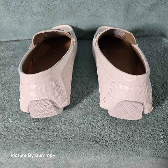 Jousen Men's Loafers in a white crocodile-printed finish - Picture 4 of 9